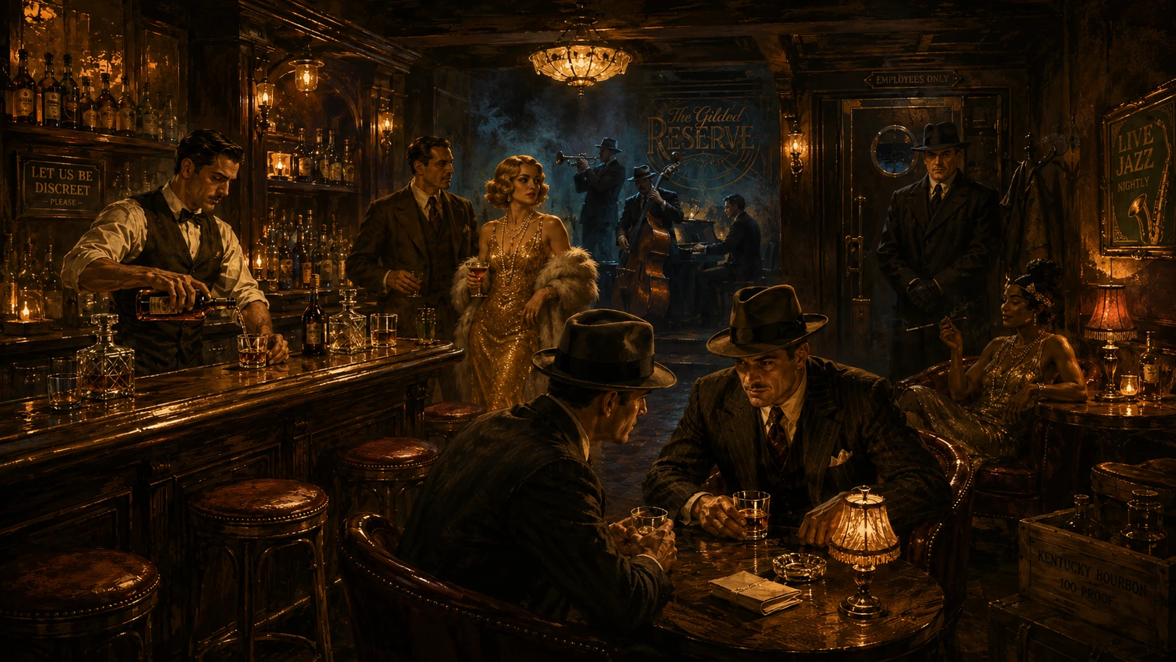A Speakeasy in full swing